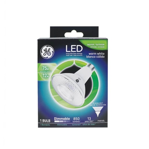 Led Ge 12w Par30 2700k 850lm Ul 93131614. Blanco.