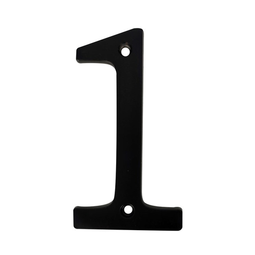 Numero 1 Para Puerta Negro 4. Mate.
