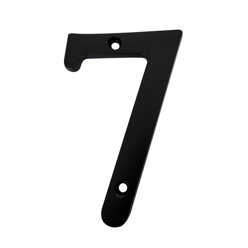 Numero 7 Para Puerta Negro 4. Mate.