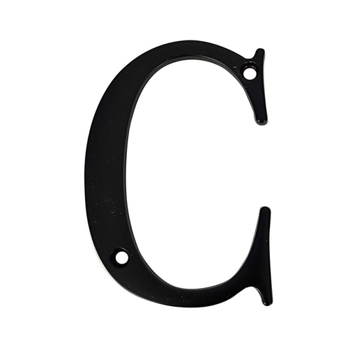 Letra C Para Puerta Negro 4. Mate.