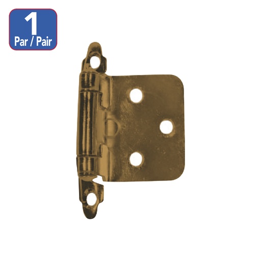 Bisagra De Presion Antique Brass. Bronceado. 4cm