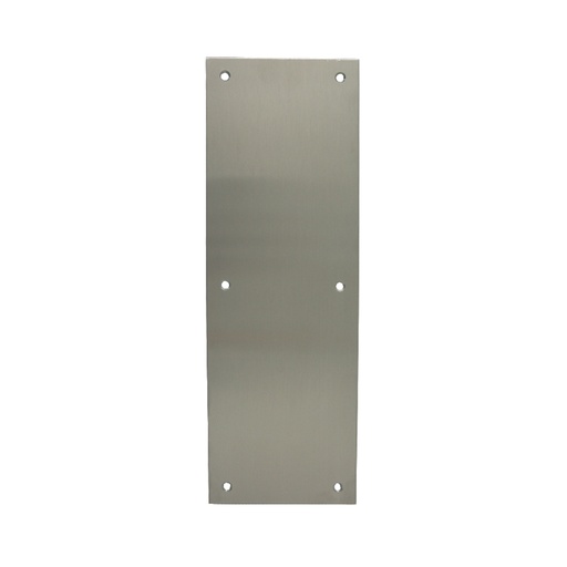 Push Plate 4x12 Acero Inox. Satinado. 12 X 4
