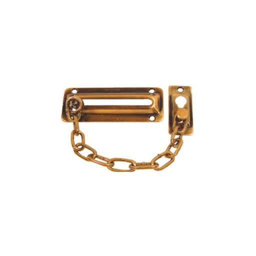 Cadena De Seguridad Dorada Para Puerta. Dorado. 4-1/2
