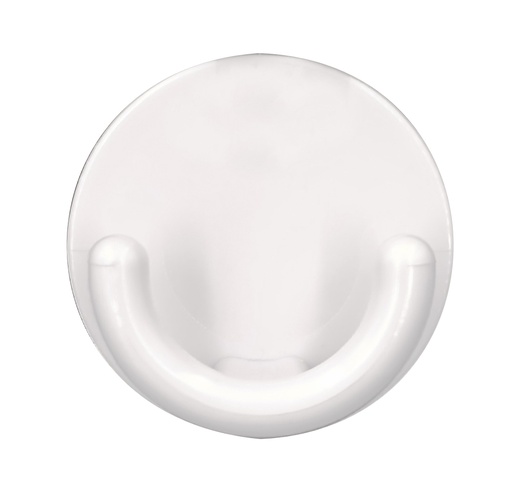 Gancho Plastico Con Adhesivo Blanco. 2kg