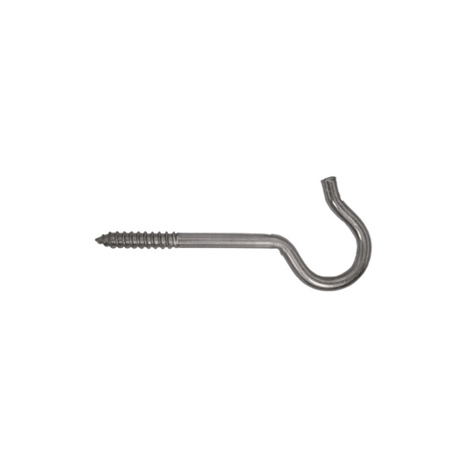 Gancho Plateado 1/4 X 4 (2pcs). Galvanizado.
