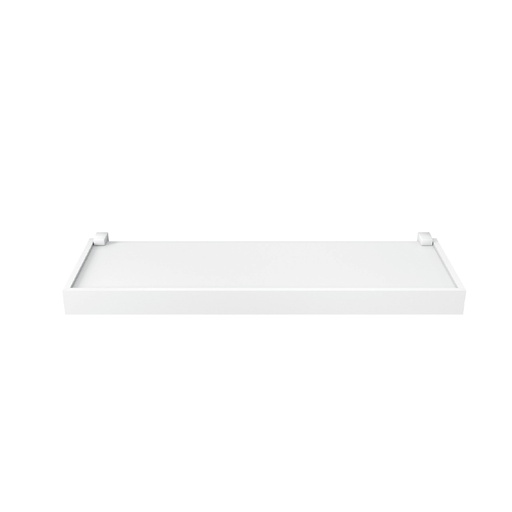 Repisa Duetto 1,5x20x40cm Blanco Borde Blanco. Blanco/blanco. 1. 5x20x40cm