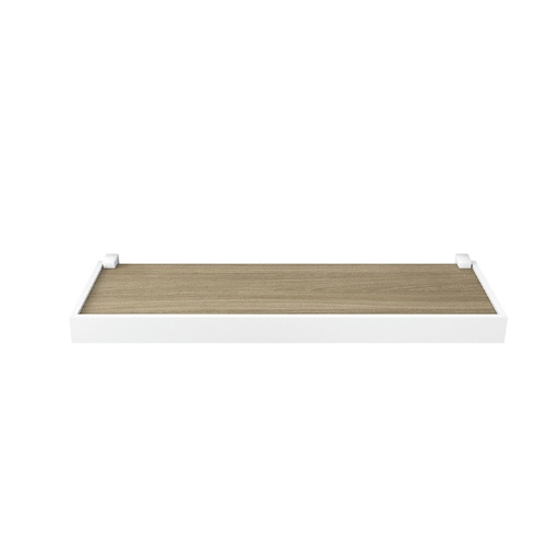 Repisa Duetto 1,5x20x40cm Roble Miel Borde Blanco. Miel/blanco. 1. 5x20x40cm