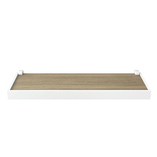 Repisa Duetto 1,5x20x60cm Roble Miel Borde Blanco. Miel/blanco. 1. 5x20x60cm