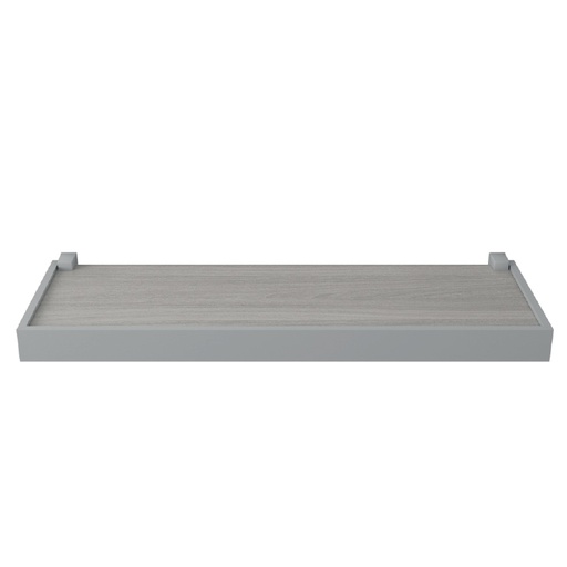 Repisa Duetto 1,5x20x60cm Gris Borde Gris. Gris/gris. 1. 5x20x60cm