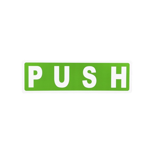 Letrero De Informacion Push. Verde-blanco. Push