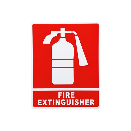 Letrero De Informacion Fire Extinguisher. Pvc Rígido. 25cm X 20cm