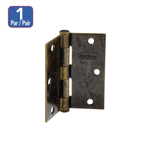 Bisagra Para Puerta A. Brass 2-1/2x 2-1/2. Bronceado. 2-1/2 X