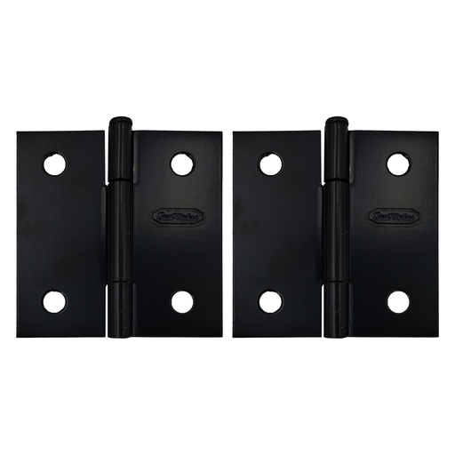 Bisagra Para Puerta 2 Negra. Negro.