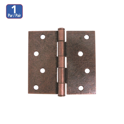 Bisagra Para Puerta A. Copper 4 X 4. Cobrizado.