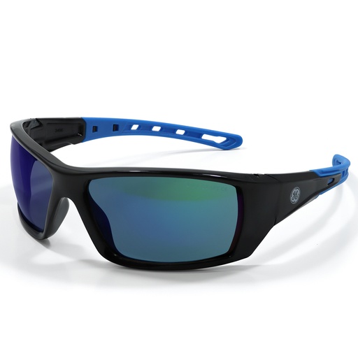 Lentes Seguridad Negro/azul Espejo Ae Ge.