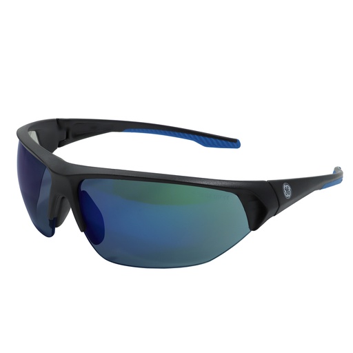 Lentes Seguridad Negro/azul Espejo Azul Ae Ge.