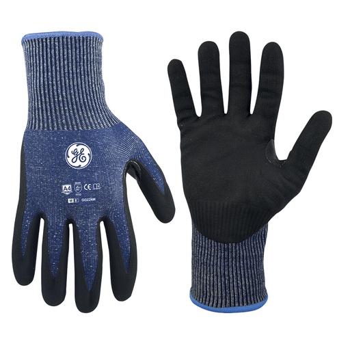 Guantes Rec Micro Espuma Nitrilo Ge A4 12 Pares M. Indigo Degradado. Medium