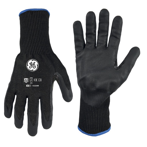 Guantes Rec Espuma Nitrilo Ge A6 M. Negro. Medium
