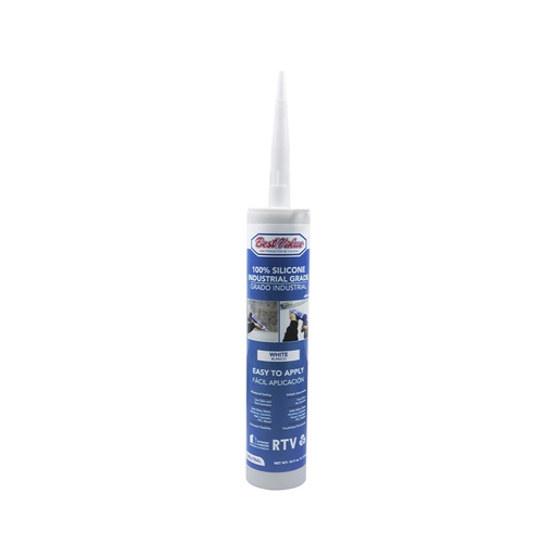 Silicone 100% Blanco. 9. 2oz / 280ml