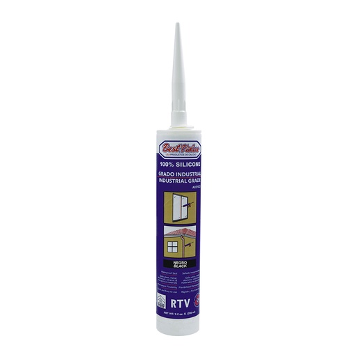 Silicone 100% Negro. 310ml