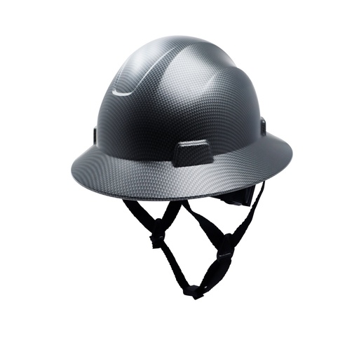 Casco No Ventilado Completo Negro Carbono Ge. Carbono. N/a