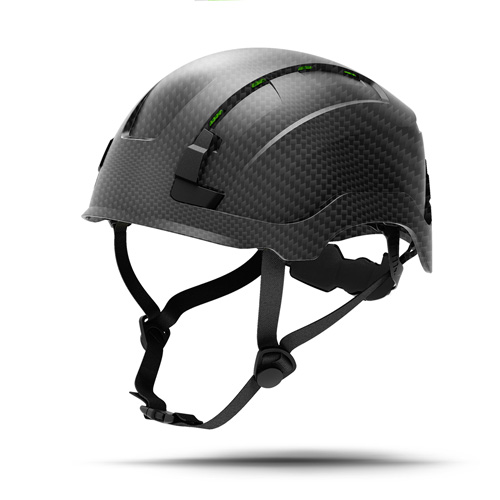 Nuevo Casco De Seguridad Ventilado Negro Carbon Ge Tipo Ii