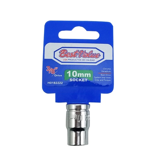 Socket 3/8. Cromo Vanadio. 10mm