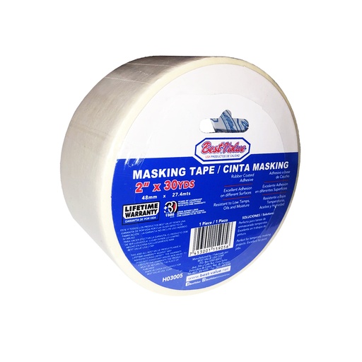 Masking Tape 2 (30 Yds). Adhesivo A Base De Caucho. 2(48mm)