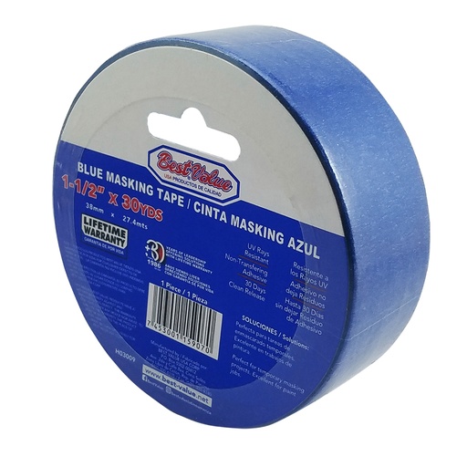 Masking Tape Azul 1-1/2 (30 Yds). Azul. 1-1/2(36mm)
