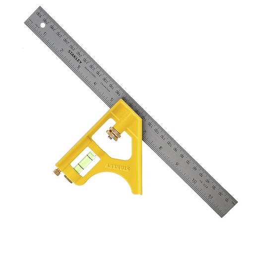 Escuadra Combinacion Profesional Stanley T/m 12. Mango De Metal. 16 (407 Mm)