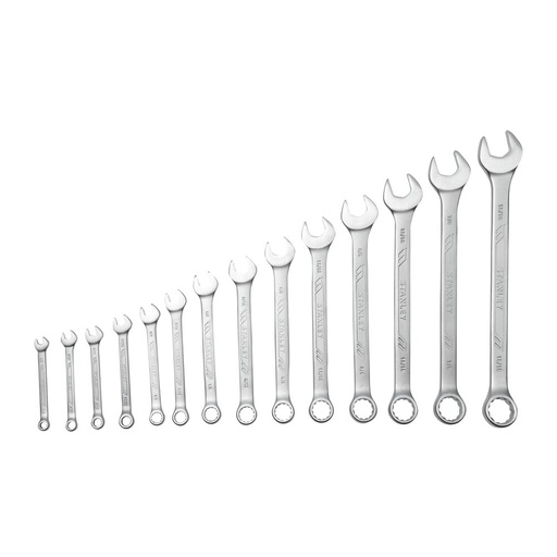 Juego Llaves Comb. Anti-slip Stanley 14 Pcs (1/4-15/16)