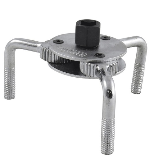 Llave Ajustable Filtro Aceite 3 Brazos Stl. Acero Templado. 2-1/2 <–> 4-3/4 (64 121 Mm)