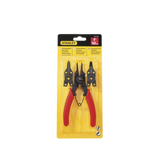 Alicate Multiple Para Anillos Retencion St. Acero Cromo Niquel. 6 (152 Mm)