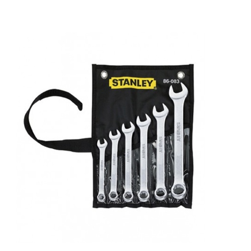 Juego Llaves Comb. 6 Pcs(3/8-3/4)con Bolsa. Cromo Vanadio. Piezas