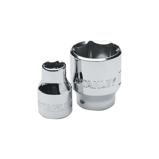Socket Stanley 3/8 Corto 6pt. Cromo Vanadio. X 12mm
