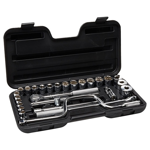 Juego Socket Stanley R-1/2 29pcs 10-32mm. Cromo Vanadio. 29 Piezas