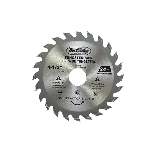 Sierra Circular 4-1/2 24 Dts. Tungsteno. Tpi