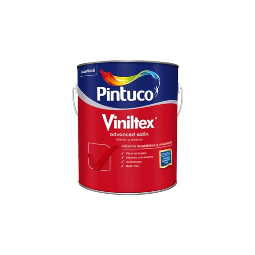 Nuevo Viniltex Latex Satin Blanco Caneca 5 Gl (18. 925l)