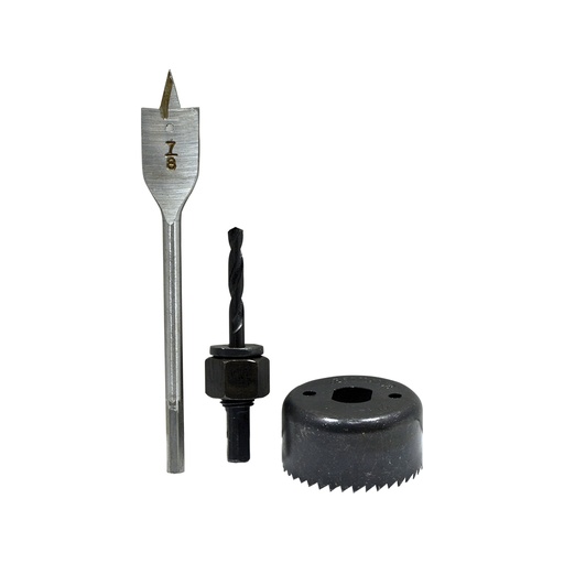 Juego Para Instalar Cerraduras. Acero. 3 Pcs