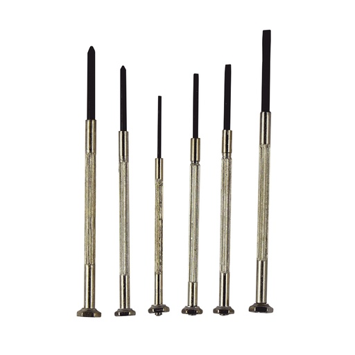 Juego Destornilladores Precision 6pc. Acero Templado. 6 Pzas