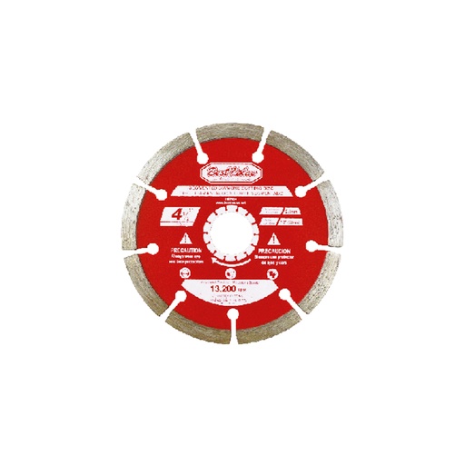 Disco D/diamante Para Piedra 4-1/2. Rojo. 4-1/2