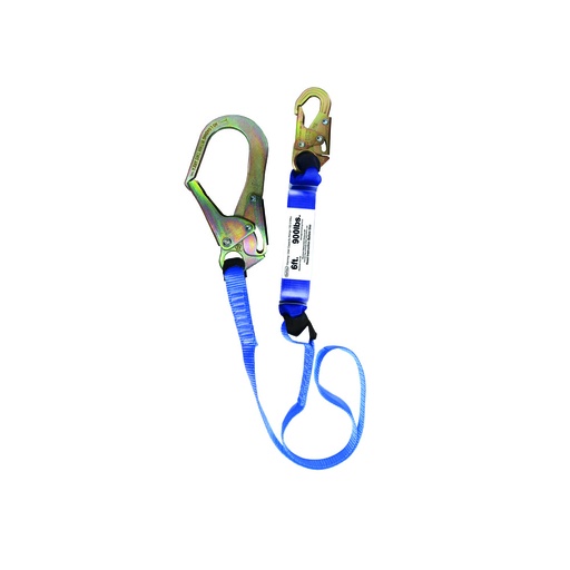 Linea De Vida Tipo Gancho Con Absorbedor. Azul. 140kgs