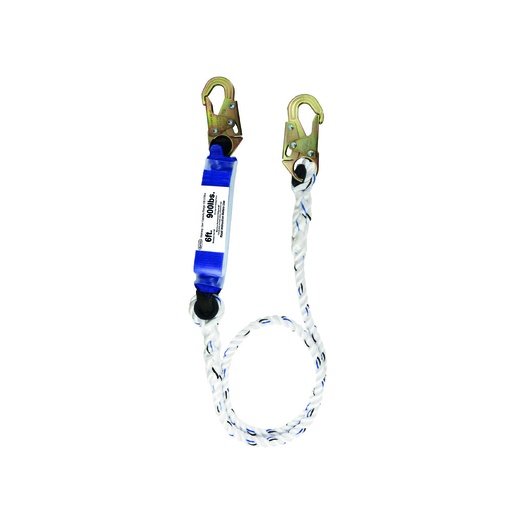 Linea De Vida Poliester Con Absorbedor. Azul. 140kgs