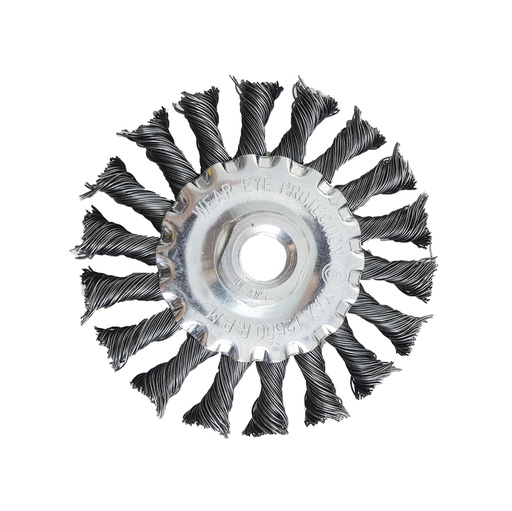 Cepillo Circular 4 Alambre Trenzado. Bronce.