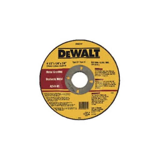 Disco Desbaste Metal 4-1/2x1/4 Dw4514f. Gano Oxido De Aluminio. 4-1/2 X 1/4
