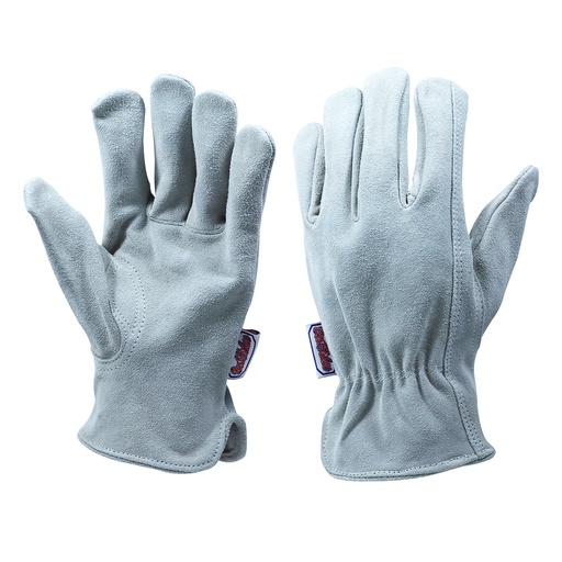 Guante De Cuero Premium. Gris