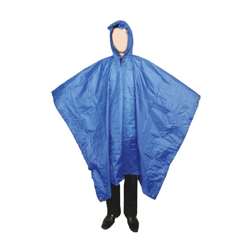 Capote Universal Tipo Poncho Pvc/azul 50x39. Azul. 50 X80