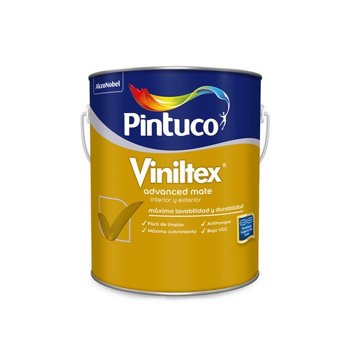 Viniltex Advanced Latex Mate Base Accent 1gl (3.785l)