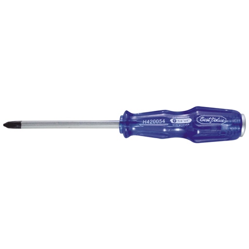 Destornillador M/azul (+) #2 X 4. Cromo Vanadio. 4