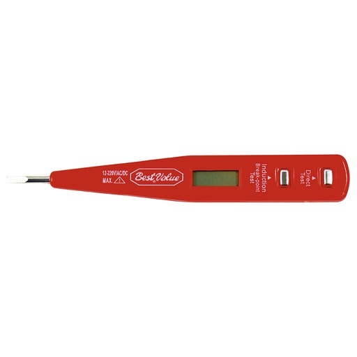 Probador De Voltaje 12v-220v Digital. Rojo.